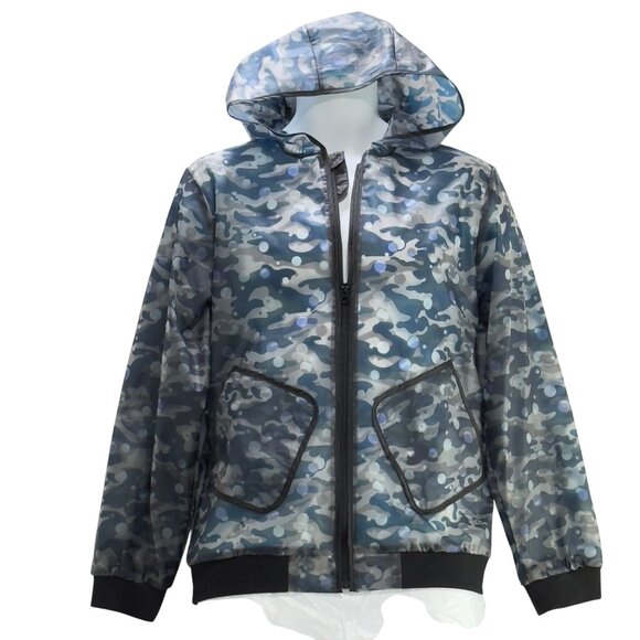 Wonder Nation Kids Camouflage Rain Shell Hooded Jacket Polyurethane Size XXL - Picture 11 of 12